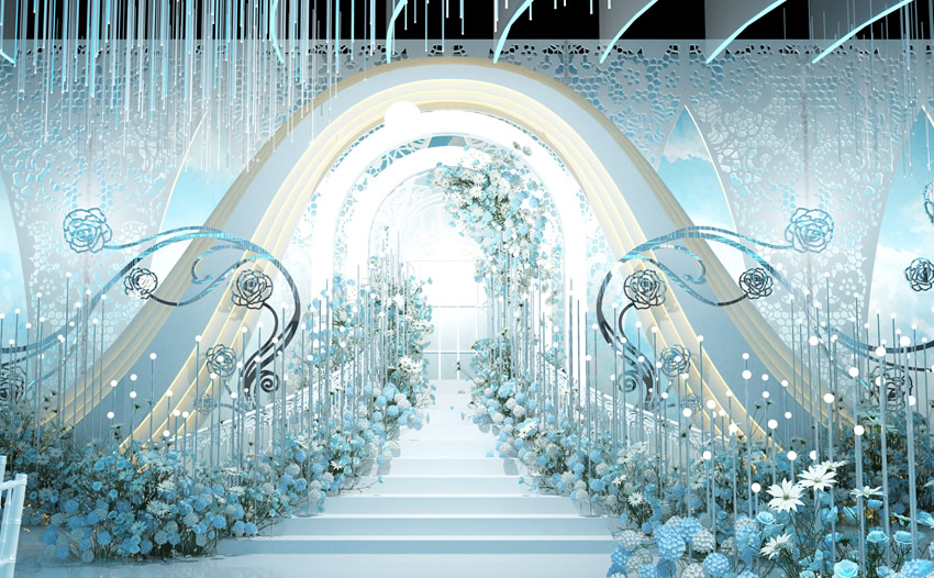 莲都釡香烙馍村水晶厅效果展示